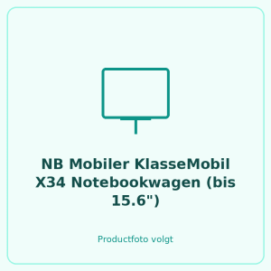 12123 NB Mobiler KlasseMobil X34 Notebookwagen (bis 15.6")