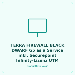 TERRA FIREWALL BLACK DWARF G5 as a Service inkl. Securepoint Infinity-Lizenz UTM jährlich / Preis pro Jahr