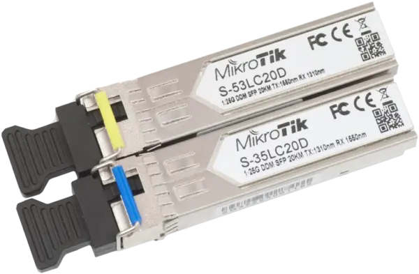 SFP module S-35/53LC20D, SM, 20km, 1.25G