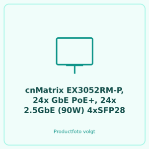 8964 cnMatrix EX3052RM-P, 24x GbE PoE+, 24x 2.5GbE (90W) 4xSFP28
