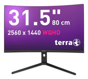 TERRA LCD/LED 3285W HA 2K VA CURVED black HDMI/DP/USB-C